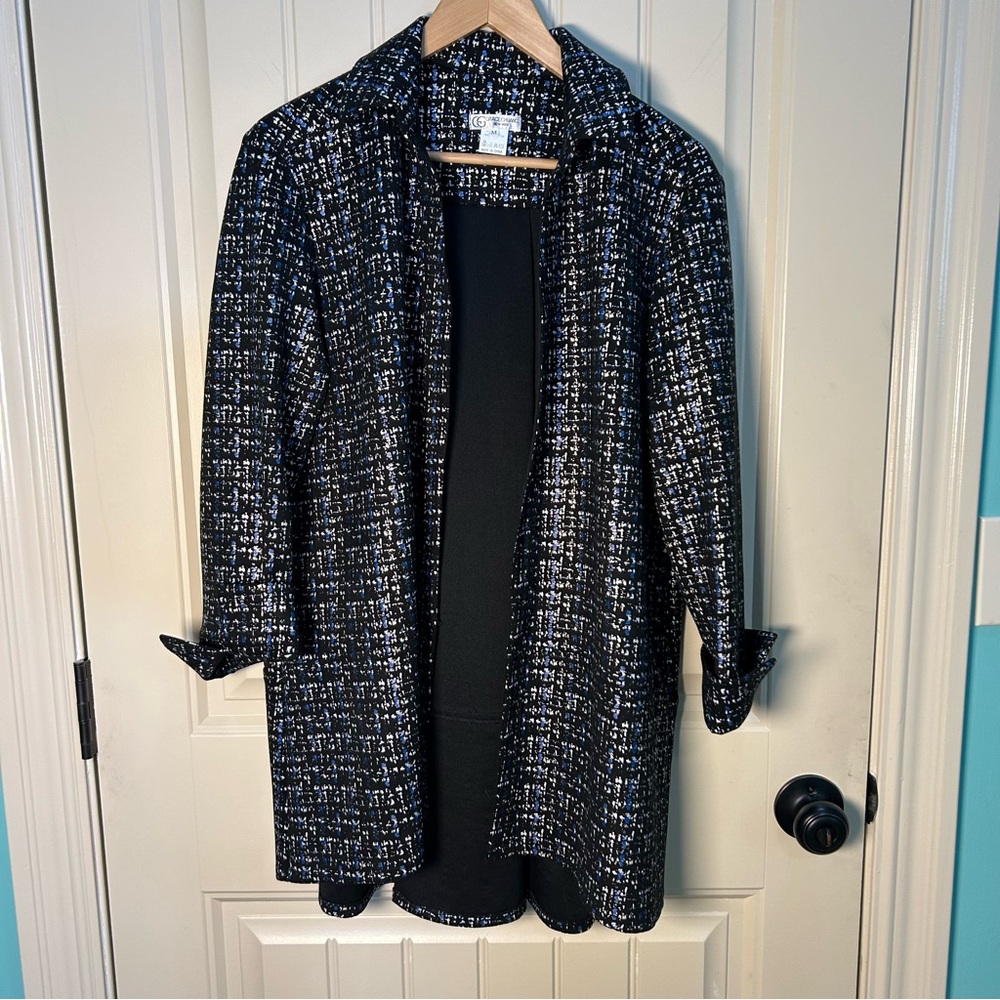 Grace Chuang NY Women's Long Blazer/Coat 100%Polyester-Medium, Elegant Casual